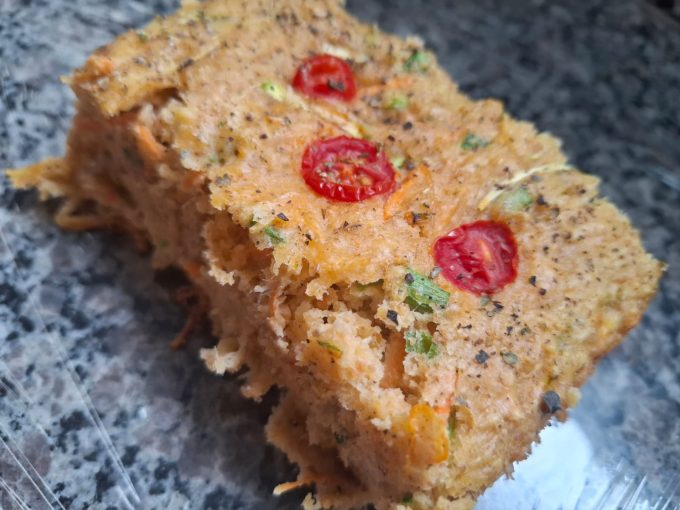 Torta integral de legumes com frango