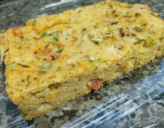 Torta de legumes e frango (sem gluten)