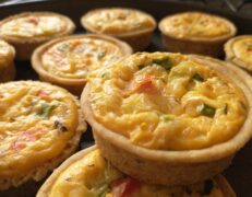 Mini quiche alho poró (sem glúten)